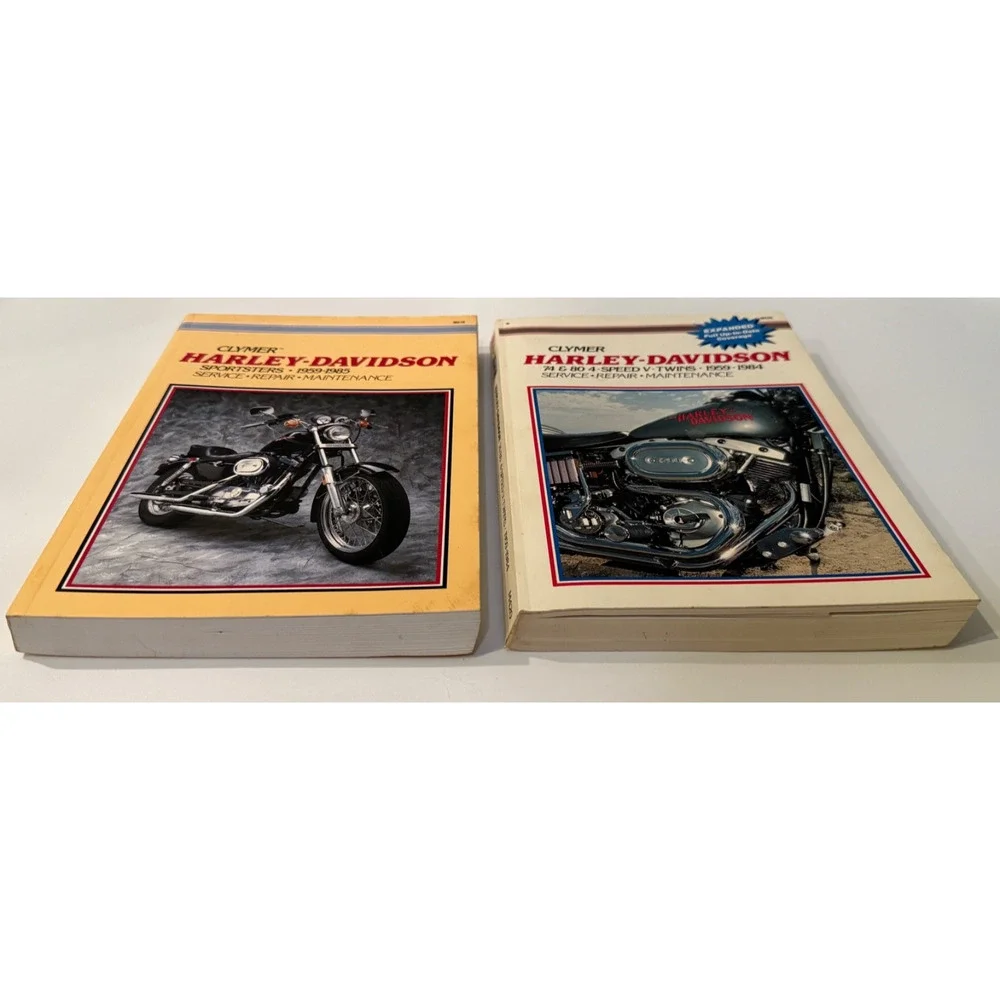 🏍️ Lot of 2 Clymer Harley-Davidson Service Repair Manuals Sportsters V-Twins